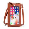 Borsa da Cellulare Touch Screen più Recente da Donna Borsa Grande Capacità Colore Puro Borsa a Tracolla da Donna Portafoglio da Donna Borsa a Spalla Singola Multifunzione
