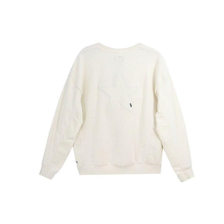 Converse Sweatshirts Men's Ecru Crew Neck Moderate Regular 10023518-A01