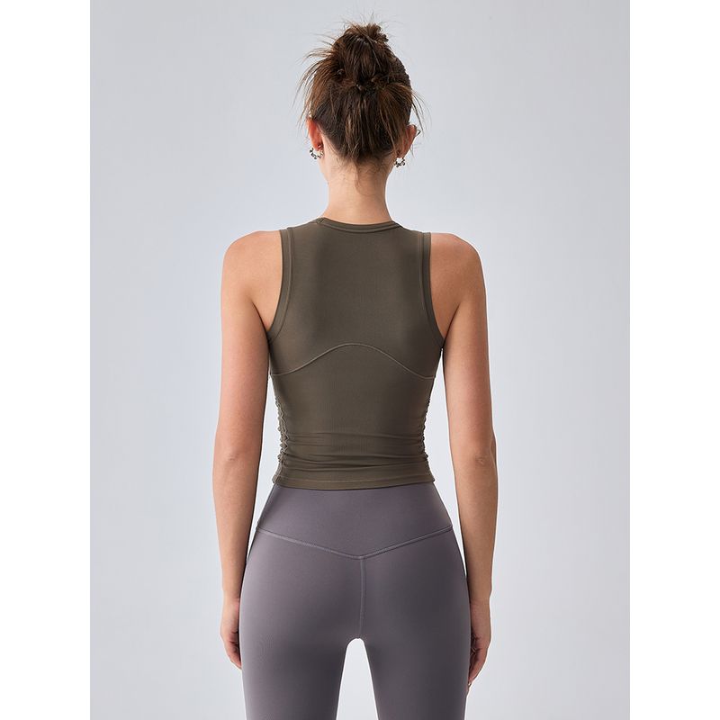 Mitaogirl Kendall Sports Vest Female 2025 Summer Fixed Cup Running Tops Yoga Clothes Workout Bra