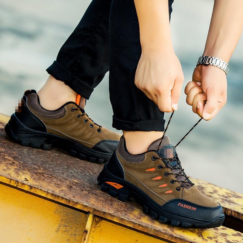 

Cross-border mountaineering men s shoes new outdoor round head flat heel labor insurance shoes casual trend warm comfortable cold sticky mountaineerin 39