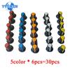 30PCS WH148 Potentiometer Knob Kit AG2 AG3 Plastic Knobs Cap Red Yellow Blue Green White Orange