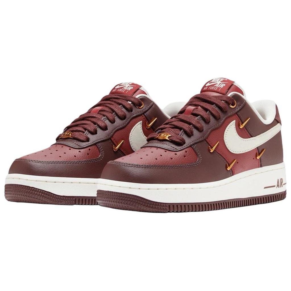 Nike Air Force 1 '07 Low top Skateboard Shoes Women's Red Sneakers IR0485-611