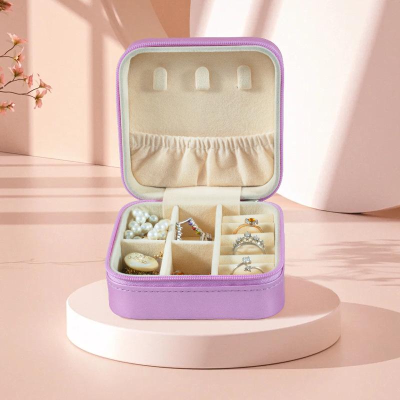 Portable Jewelry Box European Princess Travel Korean Hand Jewelry Jewelry Bag Earrings Ring Small Storage Box