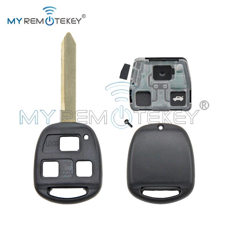 MYREMOTEKEY DENSO Car Remote Key Fob Control 736670-A TOY47 304/315/434 Mhz 3 Button PN 89071-05010 for Toyota Avensis 2004-2009