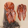 Soft Material Square Silk Scarf 70x70cm Size Women Neck Scarf Luxury Foulard Scarf  Bag Decoration