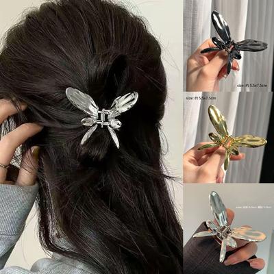 Schmetterling Haarspange Gothic Metall Haarclip Blitz Unregelmäßige Klammer Krabbe Haarspange Haarspangen für Frauen Kopfschmuck-Accessoires