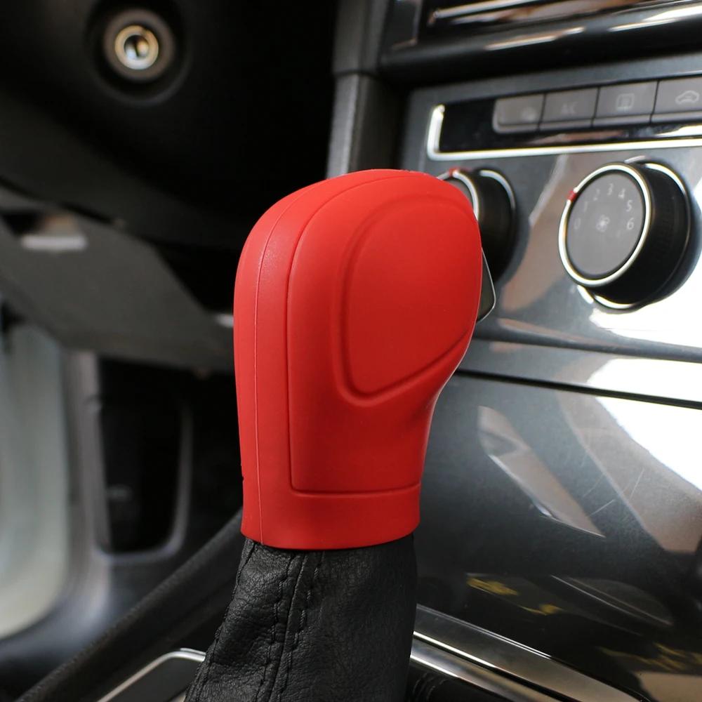 For Volkswagen VW Golf 6 GTI DSG Jetta Tiguan POLO BORA Passat B7 Tiguan Touran Amarok AT Gear Head Shift Knob Cover Protector