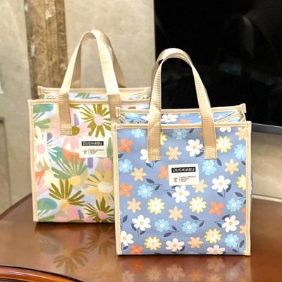 2024 Winter Casual Ladies Small Floral Handbag Fashion Design Women Handbag High Quality Printing WOMEN'S Travel Portable Mummy Tote Bags