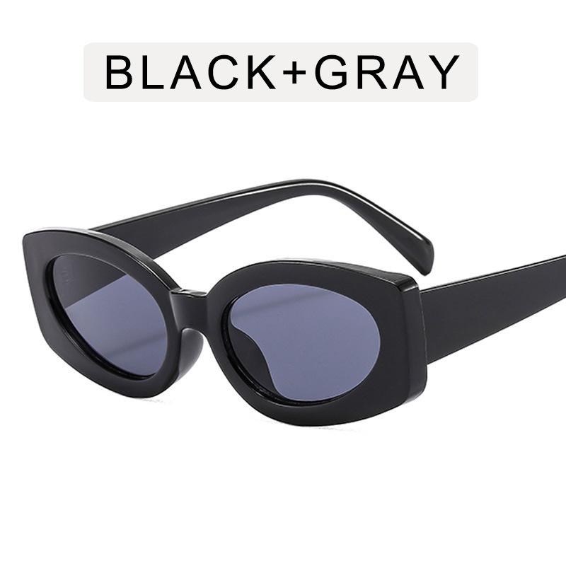 Fashion Rectangle Sunglasses Women Brand Designer Blue Green Oval Frame Sun Glasses Vintage Men Summer Shades Eyewear Uv400