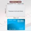 Sublimation Metal Business Cards Blank 0.21/0.22/0.45mm Thickness Aluminum Printable Name Card for Custom DIY Print White/Silver