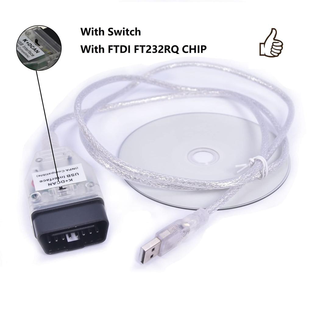 Anti-break INPA K+ Ediabas k d cable USB switch k+dcan BMW USB