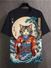Japanese Ukiyo-E 3D Printed Men's T Shirts Short Sleeved Tee Tops O-Neck Shirts Party Summer Casual Men's Clothing Apparel