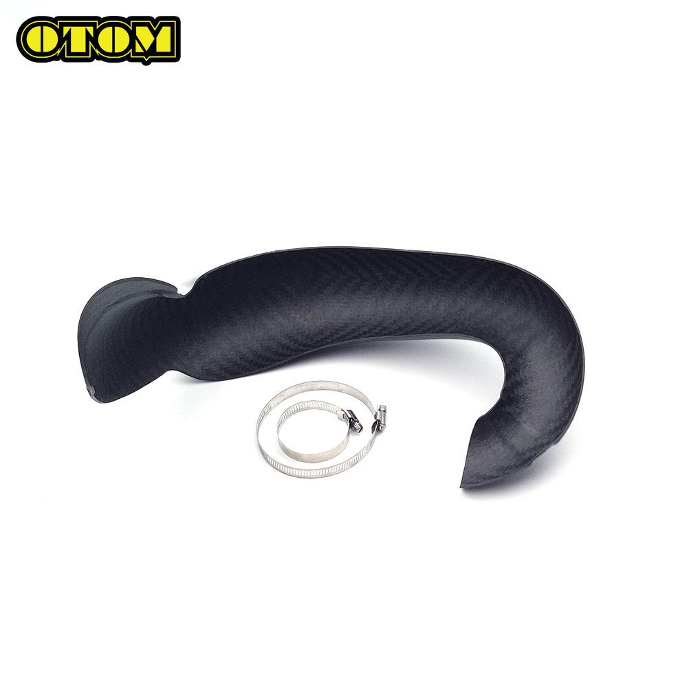 Motorcycle For KTM HUSQVARNA GASGAS 2023-2024 Carbon Fiber Exhaust Guard Protector Cover SX XCW EXC TE TC TX EC MC Accessories
