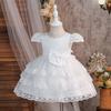 European & American Flower Girl Mesh Cake Skirt Dress - Princess Birthday & Wedding Banquet Dress for Baby Girls