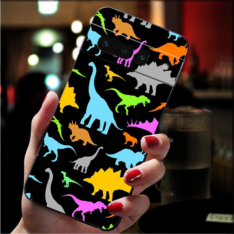 Phone Case For Google Pixel 10 9 Pro XL 9A 8 7 6 Pro Pixel 8A 7A 6A Pixel 8 7 6 5 Cute Dinosaur Baby