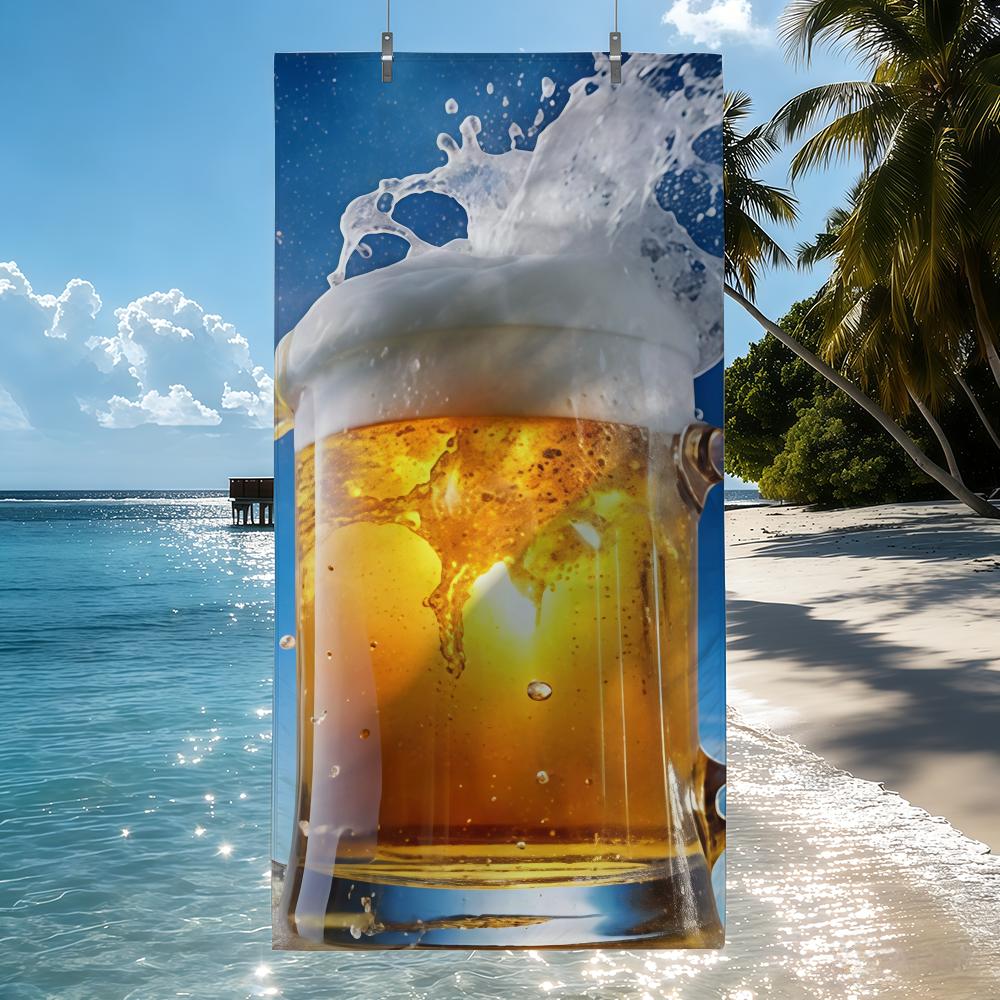 Pack Bier Handtuch Schnelltrocknend Strandtücher Sind Geeignet Für Schwimmbäder Camping Yoga Und Das Fitnessstudio
