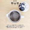 J-kitchens Teapot with Tea Strainer, 240ml Capacity, for 1-2 People, Hasami Ware, Made in Japan, Dahlia Silhouette Design173650