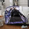 1pc Matrix Keanu Reeves Flannel Blanket Soft Warm Throw for Home, Office, Travel, All-Season Cozy Bedding GiftL1189