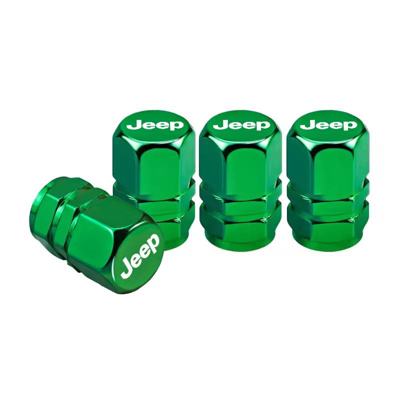 4pcs Car Styling Wheel Tire Valve Air Stem Cap Duust Cover For Jeep Renegade Wrangler JL Grand Patriot Willys Liberty Trail Hawk LVCZN1