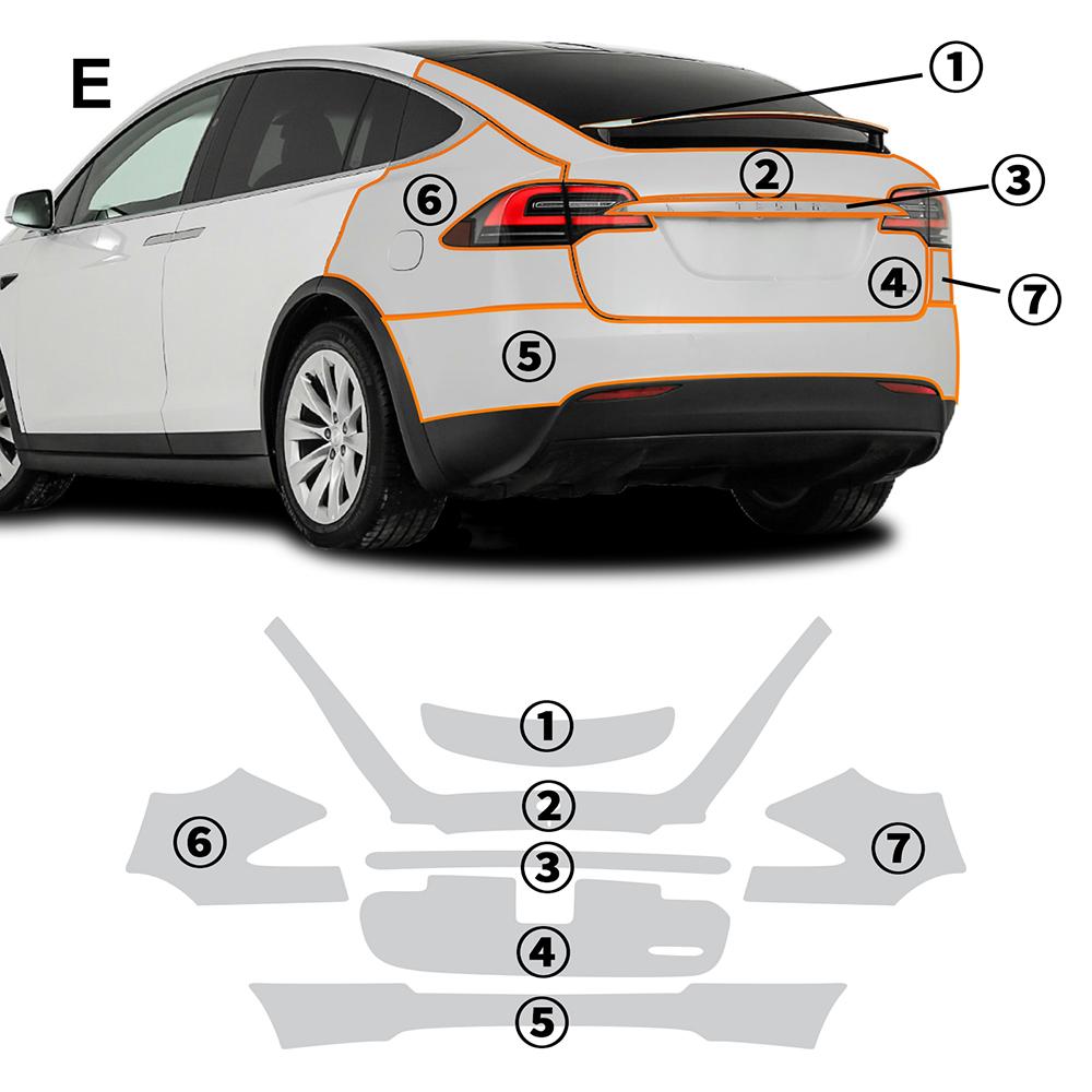 for Tesla Model X 2016 2017 2018 2019 2020 2025 TPU Car Paint Protection Film PPF Pre-cut Scratch Resistant Clear Bra Kit
