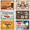 Wonder Bread Metal Signs Handmade Pies Vintage Poster Kitchen Decor Cafe Bar Shop Decorative Plate Food Cook Wall Sticker YI-154