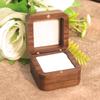 Square Rings Bearer Box 1/2 Slots Jewelry Organizer Simple Rings Display Case  Couple