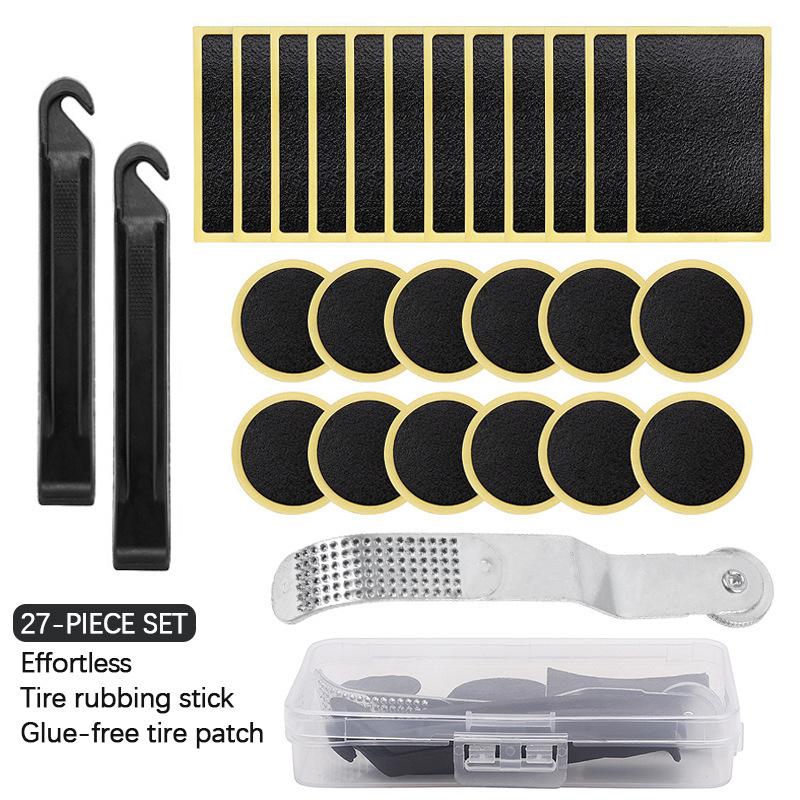 Bicycle Glue-free Tire Repair Piece, Tire Pry Rod Repair Set, Bicycle Quick Tool Set Box
