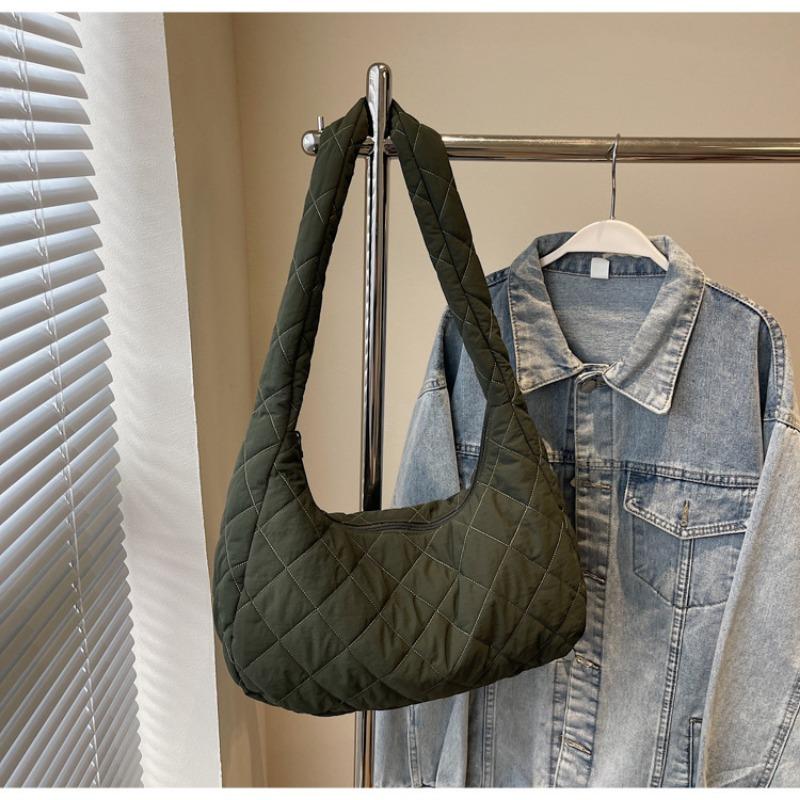 Rhombus Bag High-end Sense Autumn and Winter Simple Armpit Bag Large Capacity Fashion Shoulder Messenger Bag