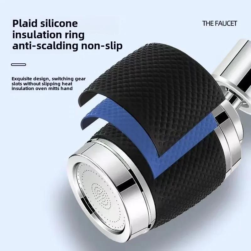 Universal Faucet 360 Degree Rotating Tap Filter 3 Mode Tip Water Bubbler Faucet Anti-Splash Economizer Kitchen Supplies