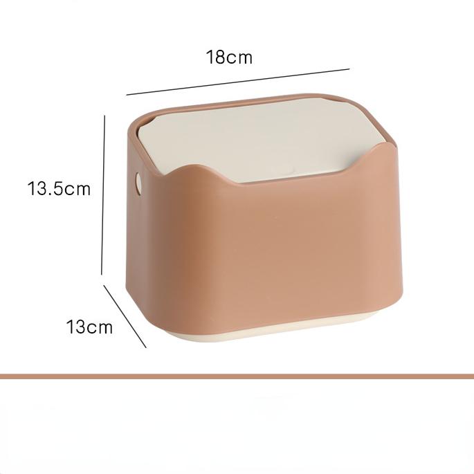 Helt Sluten Kattlåda Tyst Kattsandsspade Sopförvaringshink Skrivbord Liten Avfallskorg Hemartiklar