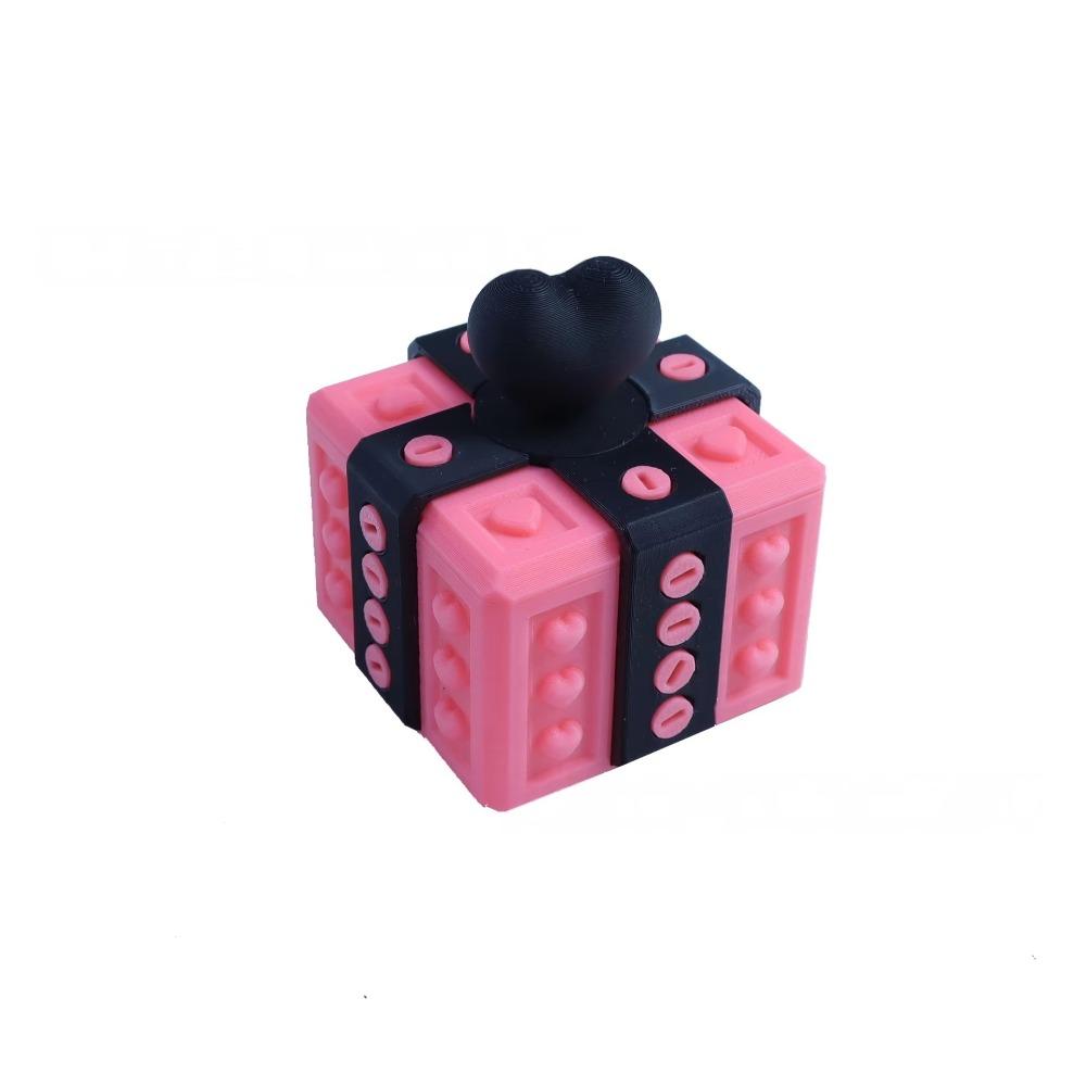 3D Printed Prank Screw Box Plastic Heart Design Box Creative Festive Gift Box  Holiday Birthday