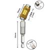 Drill Bit Extension Pivot 1/4 Inch Hex Quick Release Pivoting Screwd Drill Bit Holder Magnetic Swiveling Bit Tip Holder Set