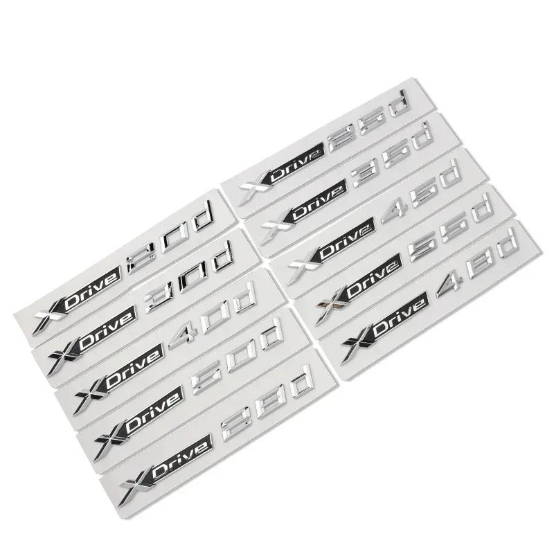 Car Trunk Stickers For BMW X1 E87 F48 X3 F25 E83 X4 X5 E70 F15 X6 E71 F16 X7  XDrive 18d 20d 30d 40d 50d Emblem Logo Accessories