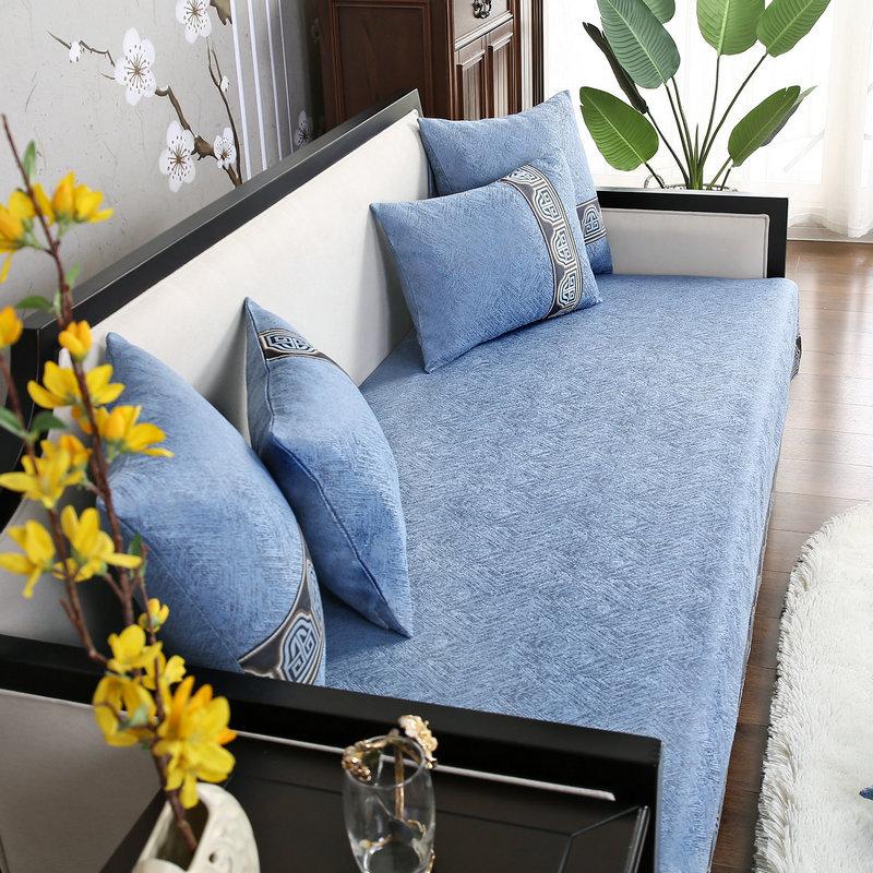 National Color Fanghua New Chinese Sofa Cushion Four Seasons Fabric Chinese Style Modern Simple Sofa Cover Towel
