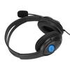 Stereo Game Headphones Noise Cancelling Adjustable Microphone Mute Game Headphones with Mic for PC Black Blue