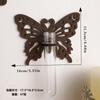 2pcs Wood Plant Terrarium for Hydroponics Plant Propagation Station Butterfly Wall Hanging Home Office Decor Test Tube Propagate Plant Cutting Holder