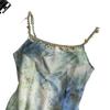 Women's Mint Green Fishtail Camisole Dress - Slim, Sexy Summer Vacation Style