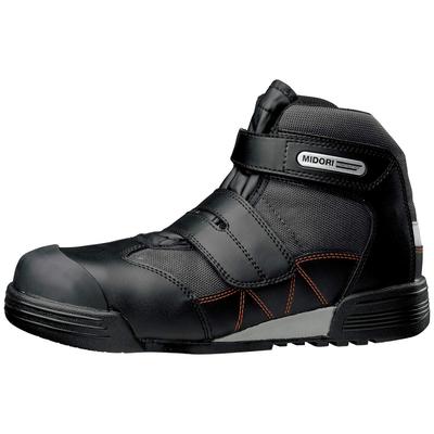 Safety Work Shoes JSAA Certified Professional Sneakers Shock Absorption MPC525 Black Cm [Midori Anzen] 27.0