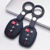 Silicone Key Cover keychain for Toyota Corolla Camry RAV4 Highlander Prado, Fits Toyota Corolla Camry RAV4 Yaris Hilux Highlander Prado Vios Fortuner