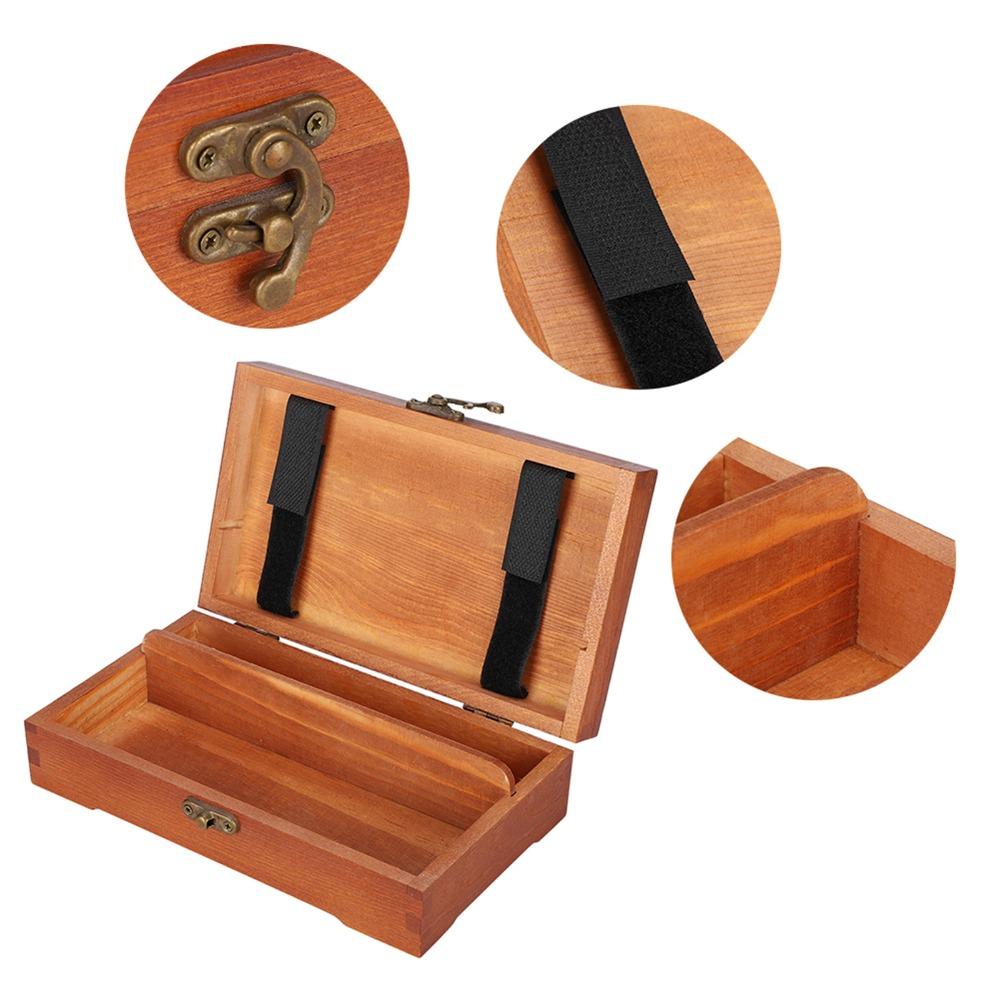 1PCS Lockable Closure Pencil Storage Case Hinged Lid Design Jewelry Organizer Box Home Decoration