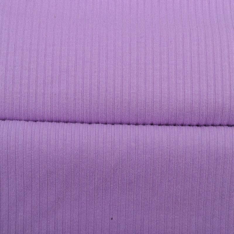 180g/240g Soft Elastic 4x3 Pure Cotton Ribbed Knit Fabric