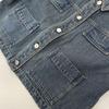 American Retro Rope-Dyed Slim Denim Workwear Jacket with Lapel Pocket
