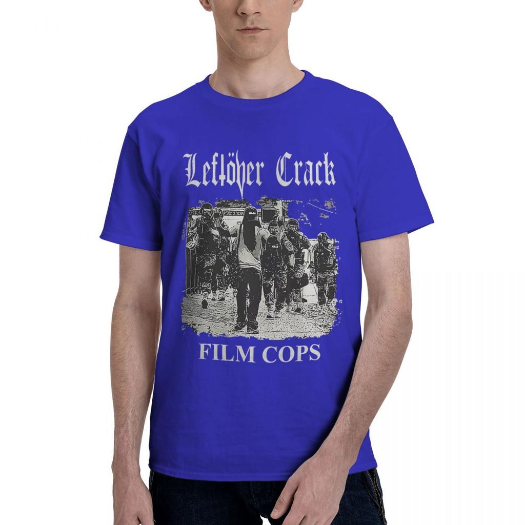 Leftover Crack MenS Film Cops T Shirt Medium Black 100 Cotton Casual Breathable Confortable Cute Mens TShirts Man Clothes