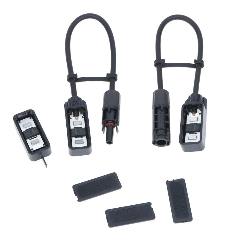 Solar Accessory Connector Box Solar Connector Panel Adaptor Solar Connectors Cable Connector 1500V/30A 3-split Metal Reliable