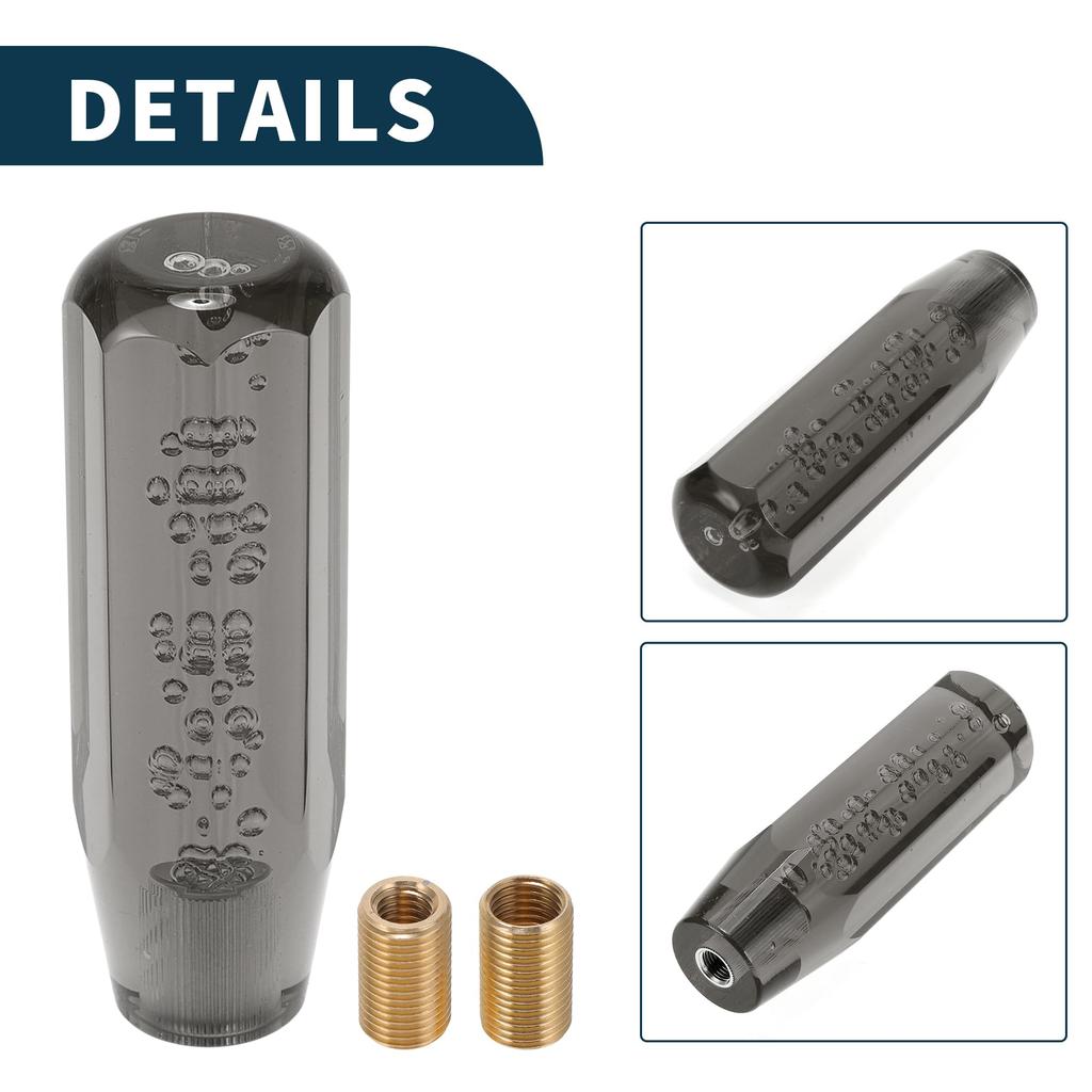 TUCKBOLD Car Shift Knob 15cm Octagon Cristal | Front Universal for Automatic and Manual