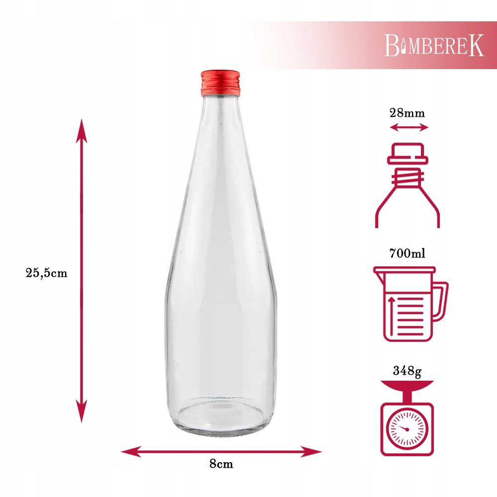 30x Bottle KROPLA 700ML for JUICE, JUICES, LIQUEUR, VODKA, MOONSHINE, ALCOHOL, WINE