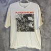 Summer Men Hot Selling Vintage Radiohead TShirt The Bend Album Band Copy Pattern Men's Print Rock Hip Hop Artist Street Life Top