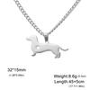 Teamer Claw And Dog Pendant Stainless Steel Necklaces For Woman Man Cute Pet Animal Amulet Minimalist Jewelry Birthday Gne Gifts
