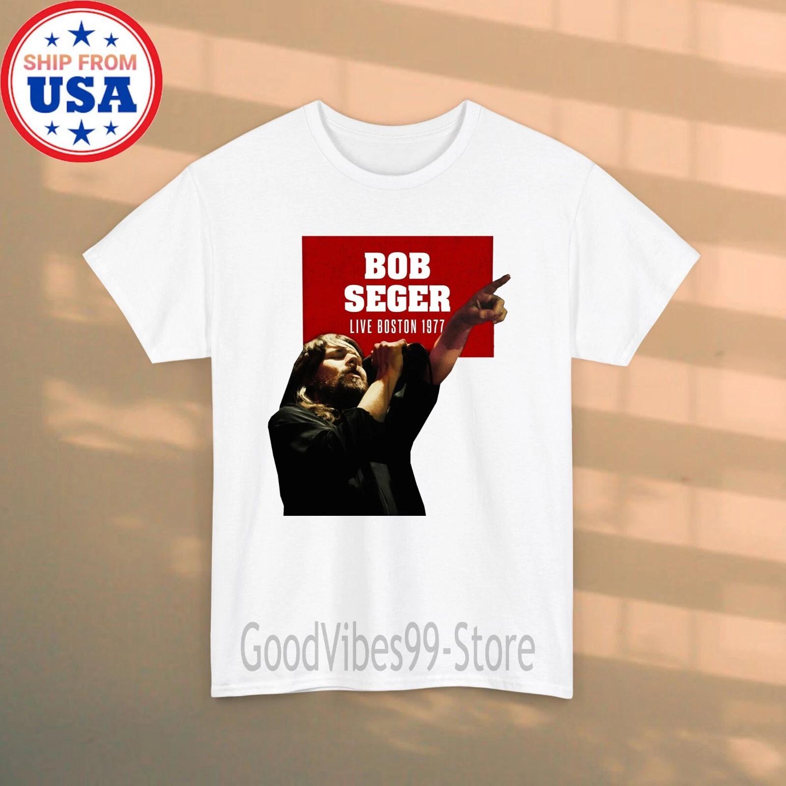 Bob Seger Boston 1977 Men s White Size S-5XL M
