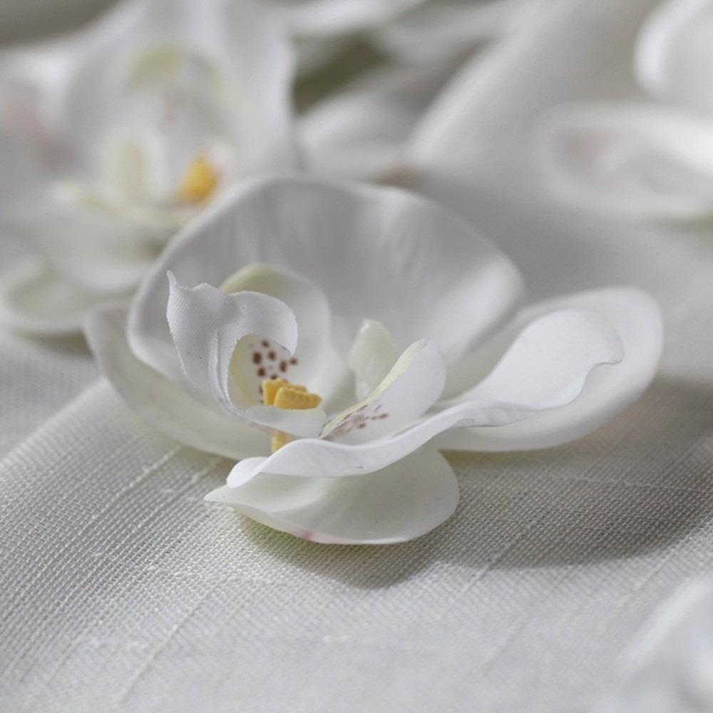 

4pcs 8cm Fake Flower Head 3D Flower Petals Head New Artificial Butterfly Orchid Flower Gift 8cm